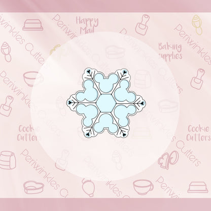 Mouse Ears Snowflake Cookie Cutter - Periwinkles Cutters