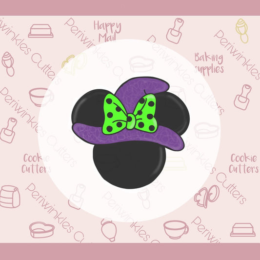 Mouse Ears Witch Cookie Cutter - Periwinkles Cutters