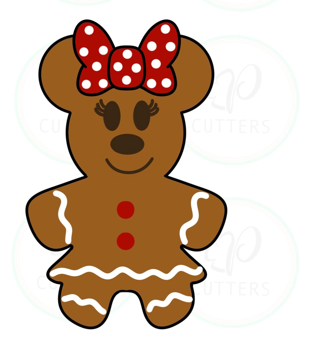 Mouse Girl Gingerbread Cookie Cutter - Periwinkles Cutters