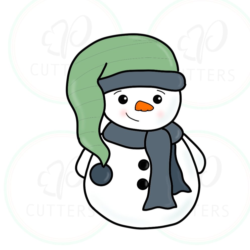 Ooh La La Snowman People Christmas 2019 - Periwinkles Cutters