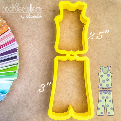 Pajamas Cookie Cutter - Periwinkles Cutters