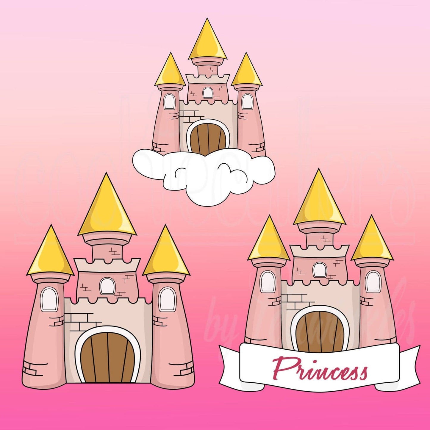 Princess Castles Cookie Cutter - Periwinkles Cutters