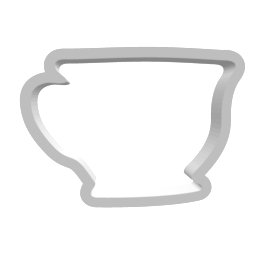 Princess Tea Cup Cookie Cutter - Periwinkles Cutters