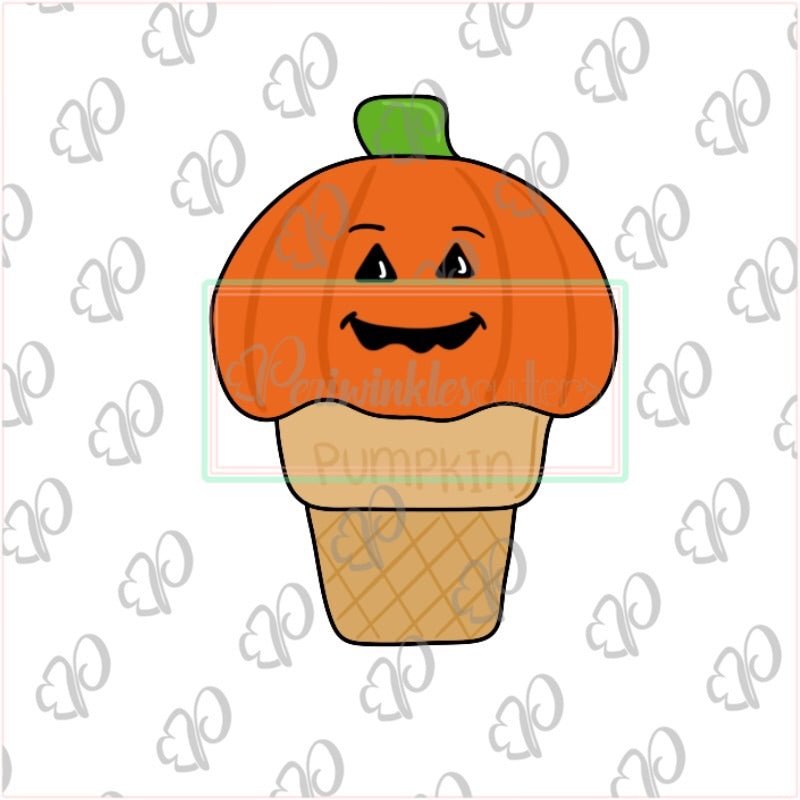 Pumpkin Ice Cream Cookie Cutter - Periwinkles Cutters