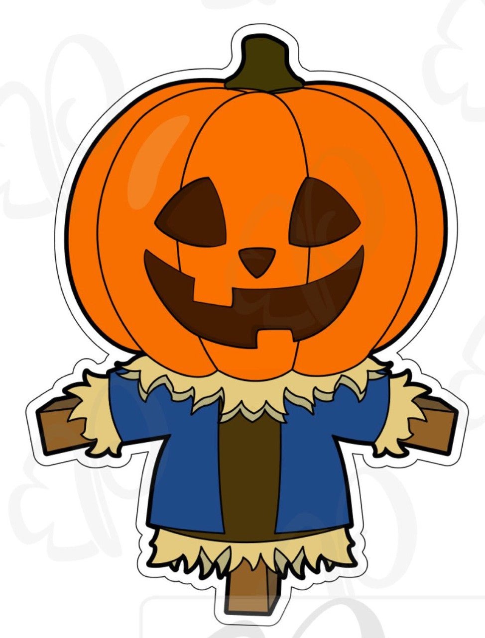 Pumpkin Scarecrow Cookie Cutter - Periwinkles Cutters