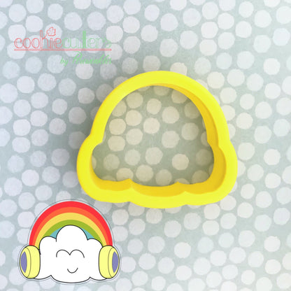 Rainbow Headphones Cookie Cutter - Periwinkles Cutters
