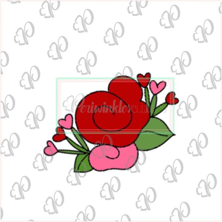 Roses Bouquet 2019 Cookie Cutter - Periwinkles Cutters