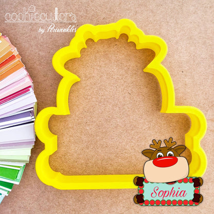 Rudolph Plaque Cookie Cutter - Periwinkles Cutters