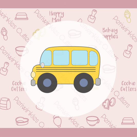 School Bus Cookie Cookie Cutter - Periwinkles Cutters