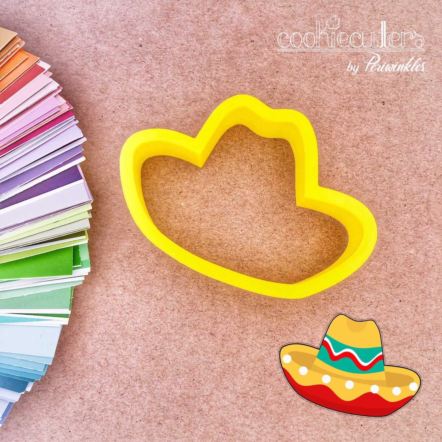 Sombrero Cookie Cutter - Periwinkles Cutters