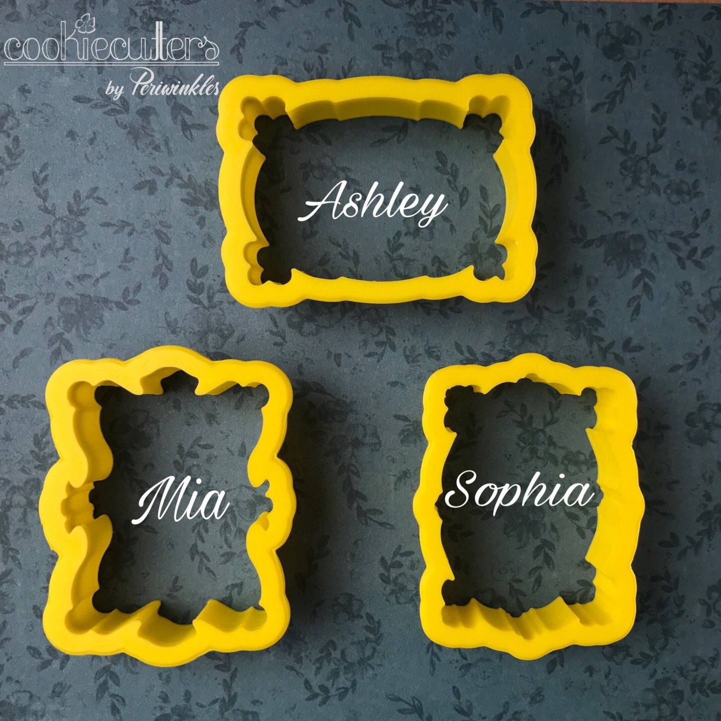 Sophia Plaque Cookie Cutter - Periwinkles Cutters