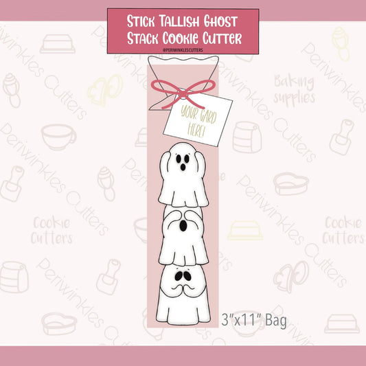 Stick Tallish Ghost Stack Cookie Cutter - Periwinkles Cutters