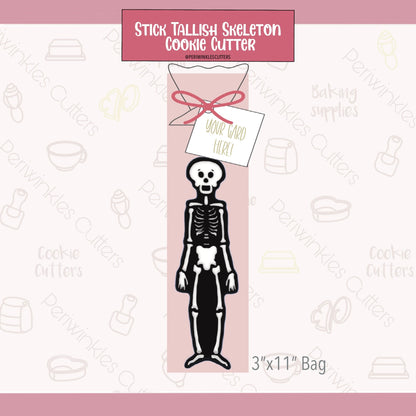 Stick Tallish Skeleton Cookie Cutter - Periwinkles Cutters