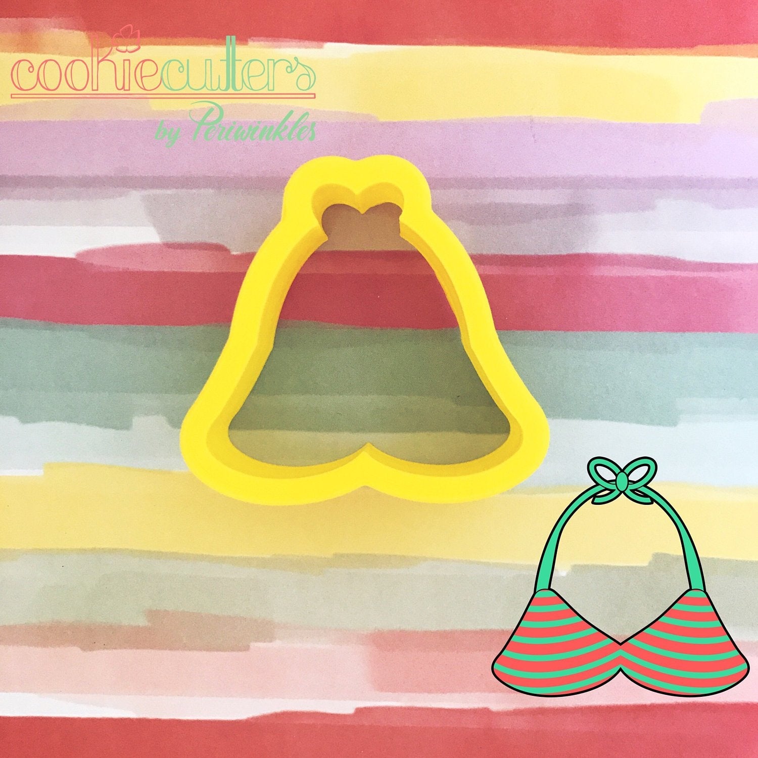 Swimwear Cookie Cutter - Swimsuit - Swim - Summer - Beach - Periwinkles Cutters