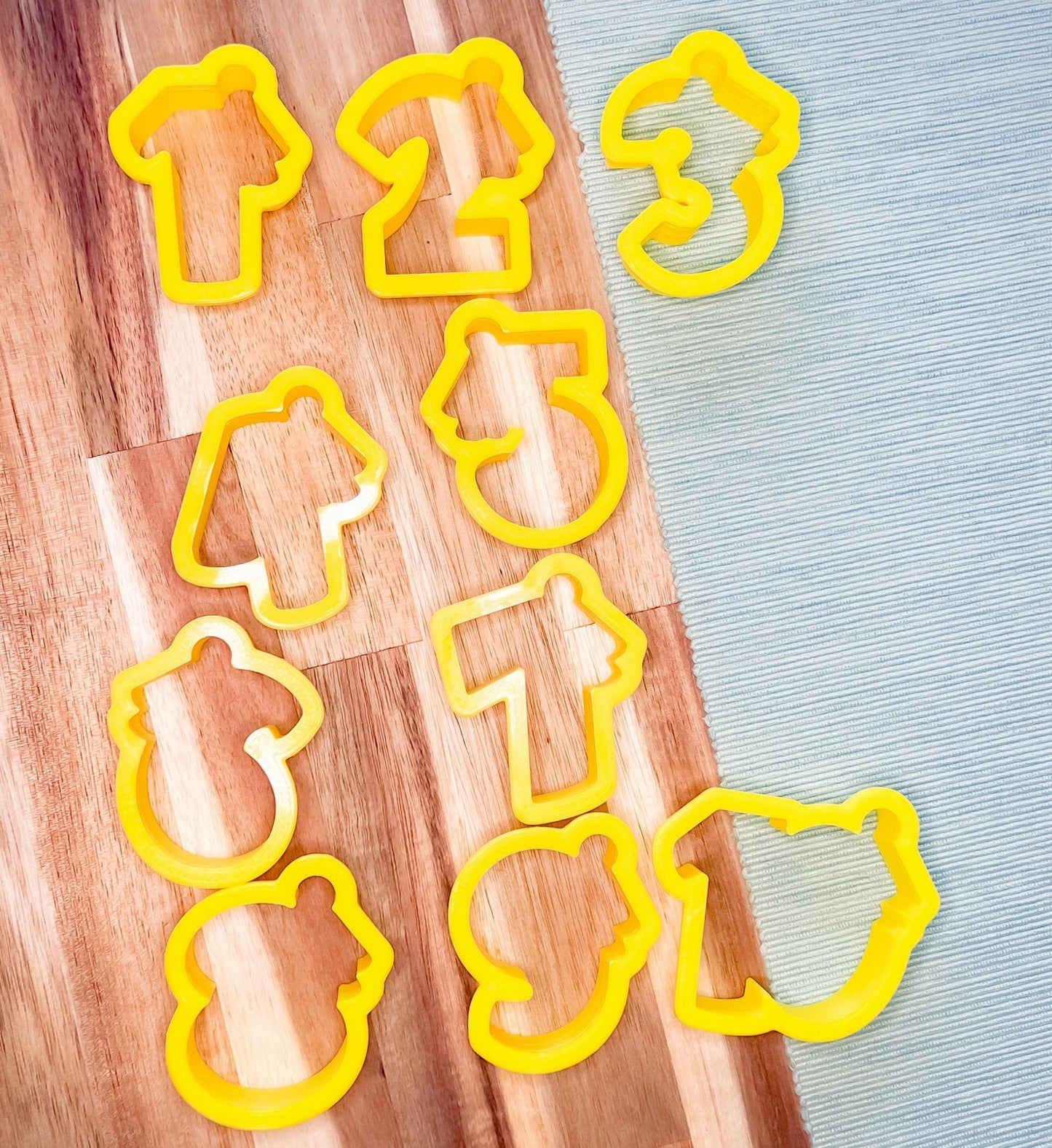 Tassel Numbers Cookie Cutter (Set of 10) - Periwinkles Cutters