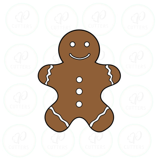 Traditional Gingerbread man Cookie Cutter - Periwinkles Cutters
