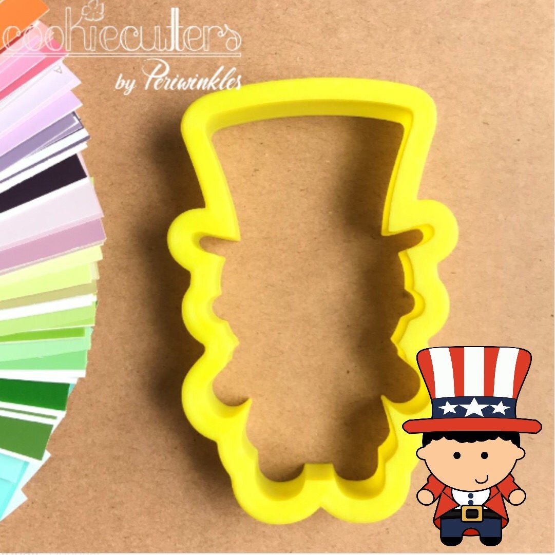 Uncle Sam Cookie Cutter - Periwinkles Cutters
