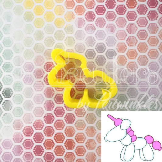 Unicorn Balloon Cookie Cutter - Periwinkles Cutters