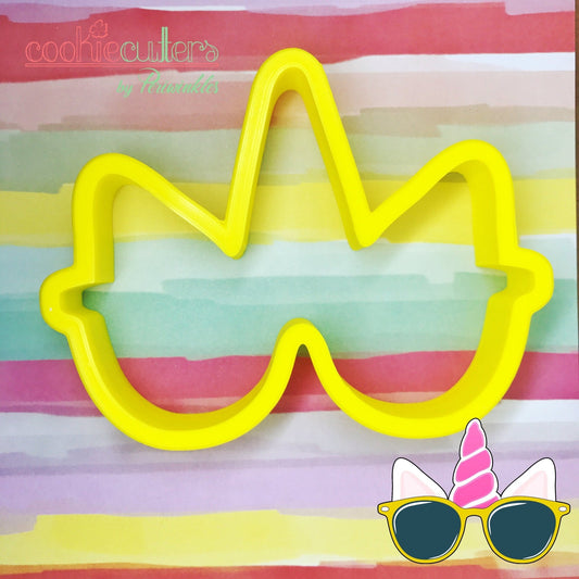 Unicorn Sunglasses Cookie Cutter - Periwinkles Cutters