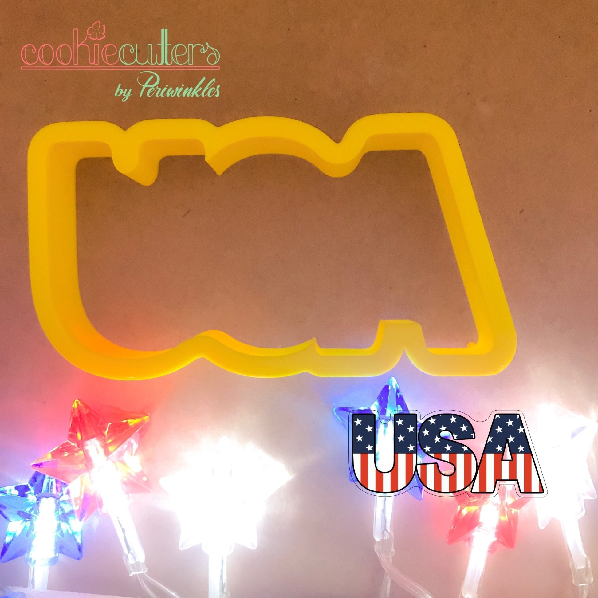 USA Sign Cookie Cutter - Periwinkles Cutters