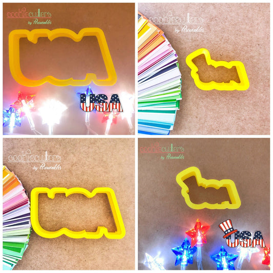 USA Sign Cookie Cutter - Periwinkles Cutters