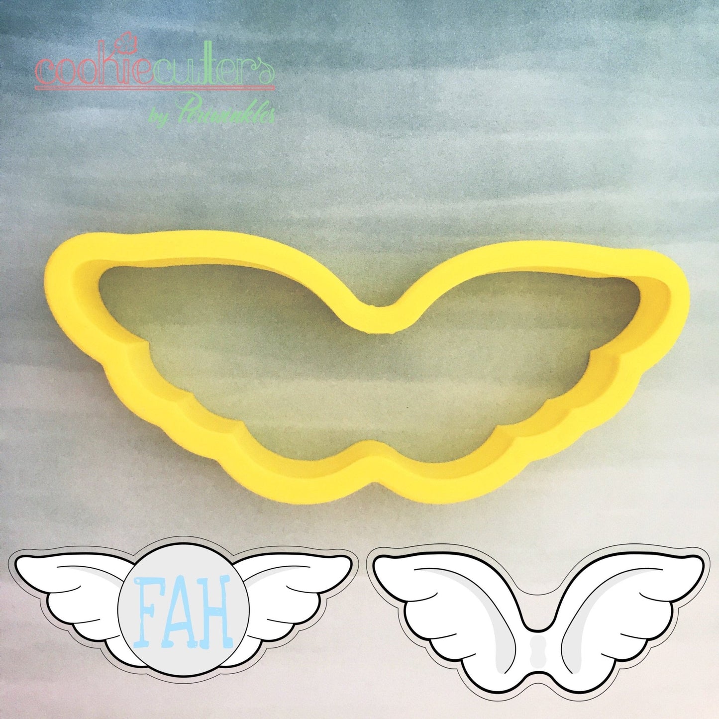 Wings Cookie Cutter - Periwinkles Cutters