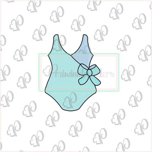 Women Swimsuit with Bow Cookie Cutter - Periwinkles Cutters