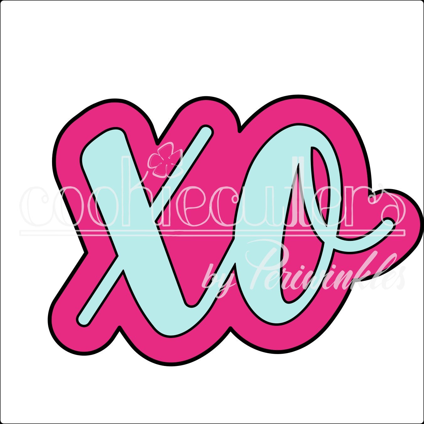 XO Cookie Cutter - Periwinkles Cutters